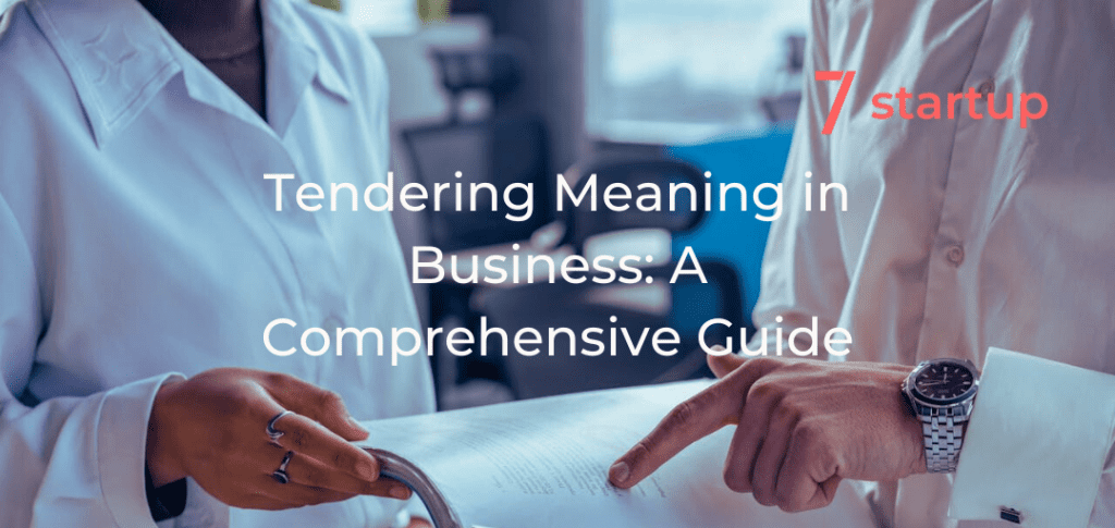 Tendering meaning in business