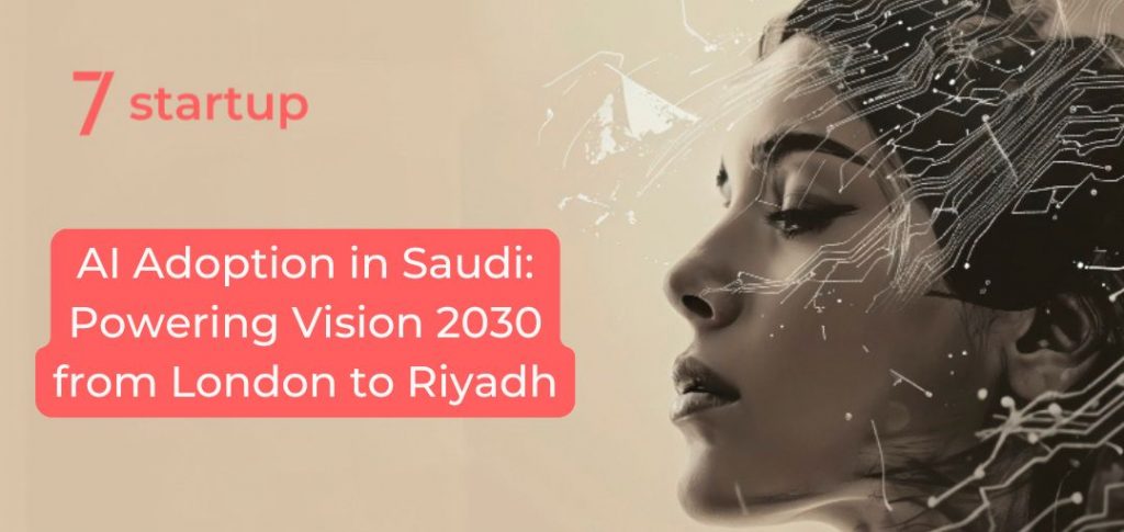 AI adoption in Saudi Arabia under Vision 2030 – Riyadh skyline with HUMAIN AI infrastructure